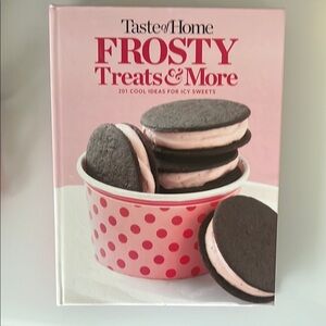 Taste Of Home Pink and Black Cookbook for Kitchen